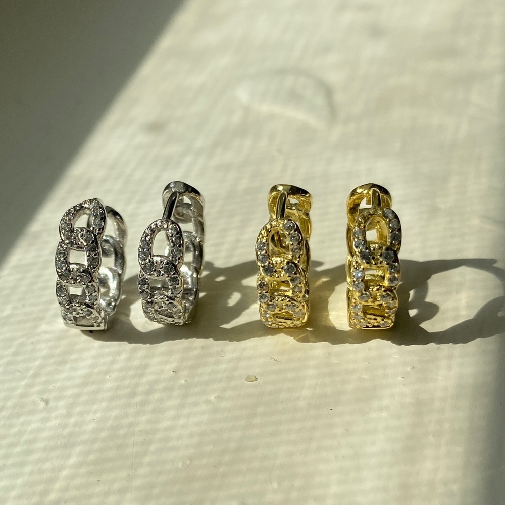 Huggies Earrings - sterling silver